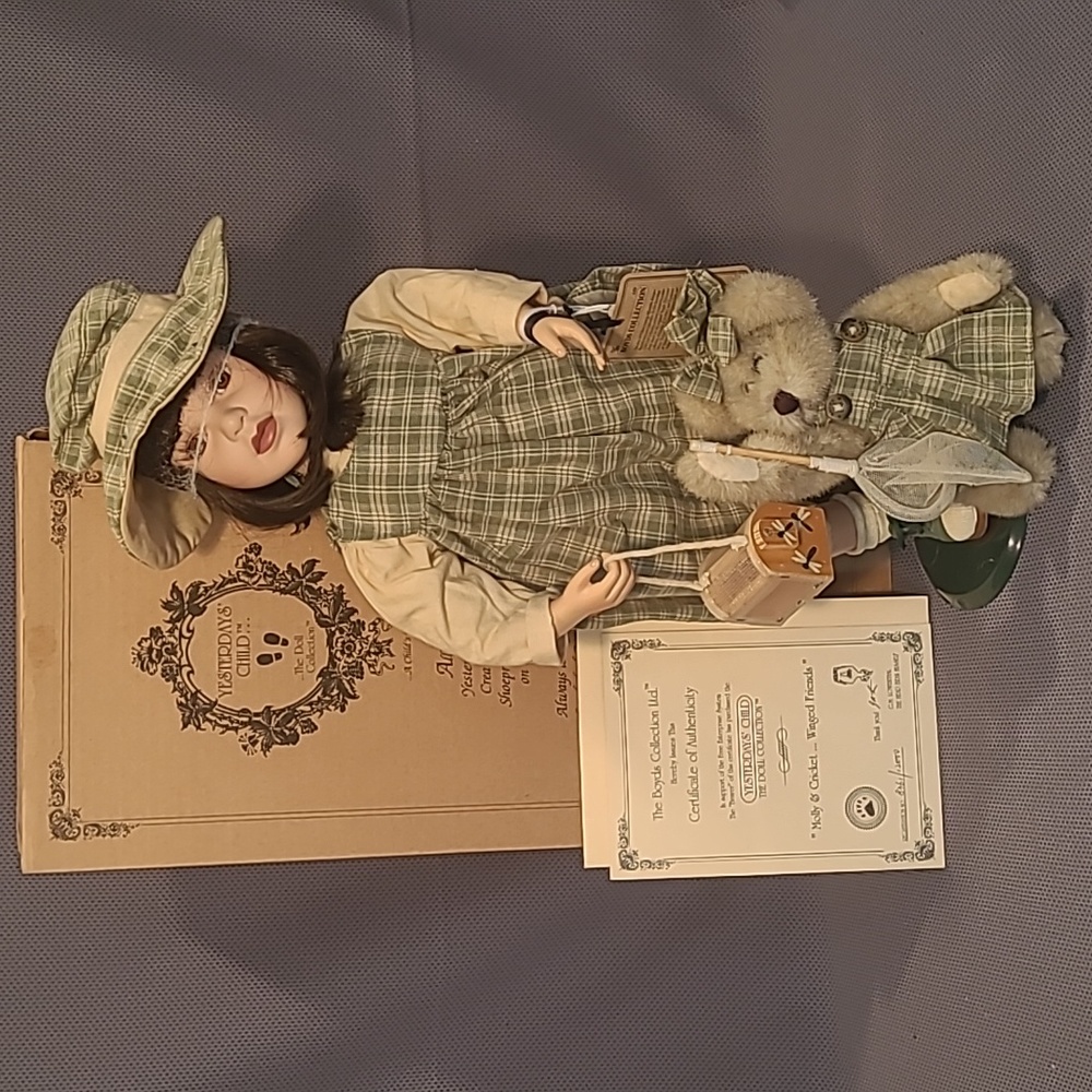 Boyds Collection Yesterdays' Child Molly & Cricket Winged Friends Doll 4924